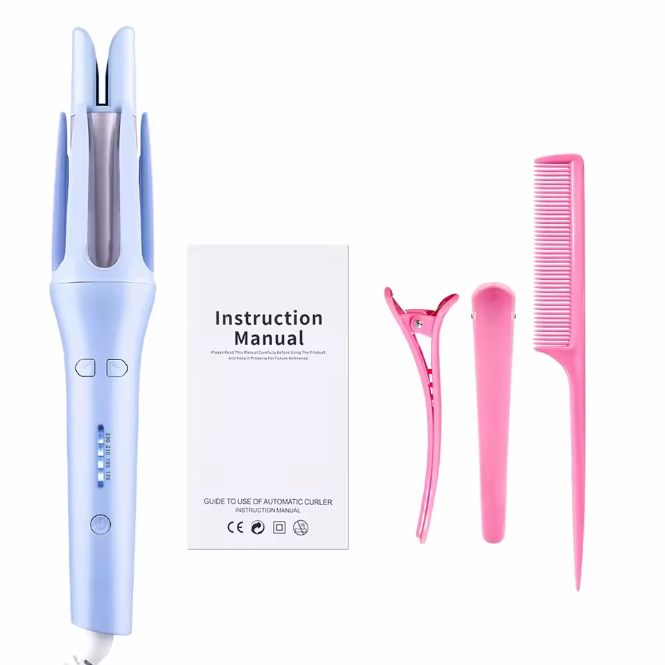 Auto Rotating Ceramic Hair Roller - 2 in 1 Automatic Hair Curler
