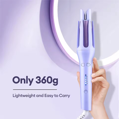 Auto Rotating Ceramic Hair Roller - 2 in 1 Automatic Hair Curler