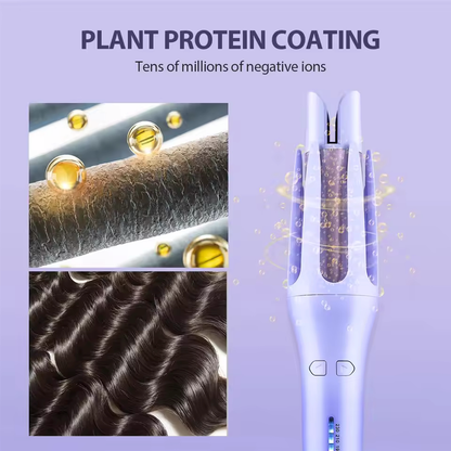 Auto Rotating Ceramic Hair Roller - 2 in 1 Automatic Hair Curler