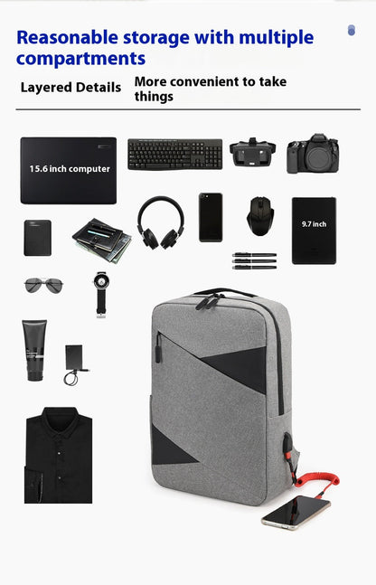 New Business Commute Business Trip Computer Backpacak Men's Three-piece Set