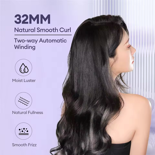 Auto Rotating Ceramic Hair Roller - 2 in 1 Automatic Hair Curler