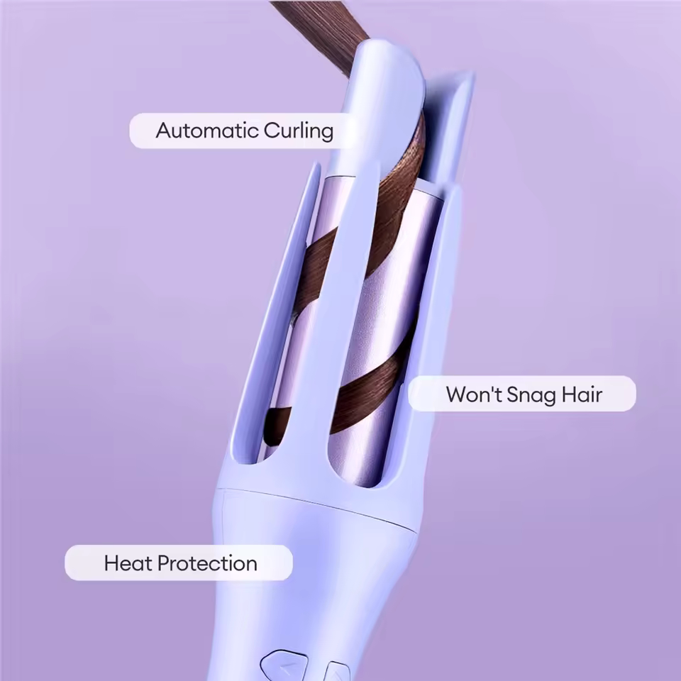 Auto Rotating Ceramic Hair Roller - 2 in 1 Automatic Hair Curler