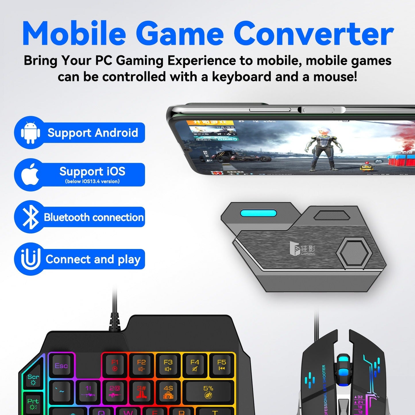 Gamwing Jiaying MIX SE Mix ELITE Mix Pro Chicken Throne Keyboard Mouse Converter