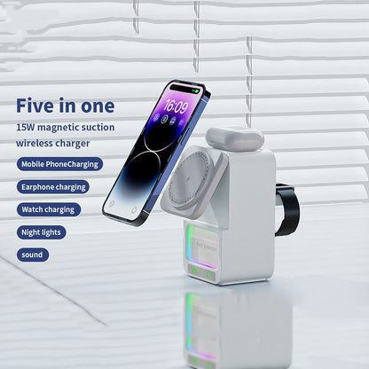 Bluetooth Speaker 5-in-1 Wireless Charger