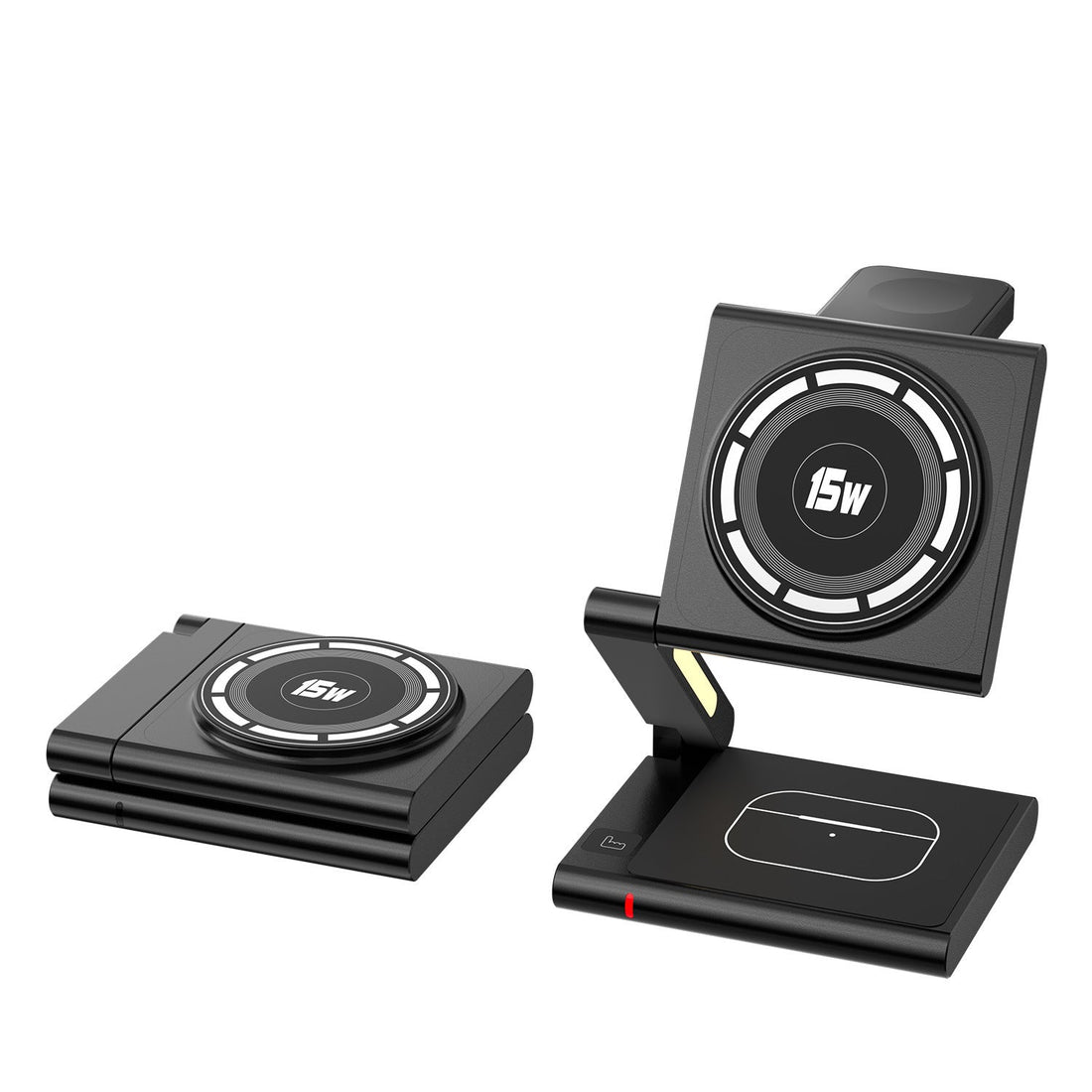 Folding Mobile Phone Headset Watch Three-in-One Wireless Charger